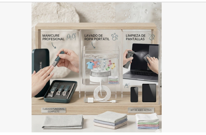 🧼 KIT DE ASEO PERSONAL 3 EN 1 – LIMPIO, PRÁCTICO Y SIEMPRE LISTO 🧼