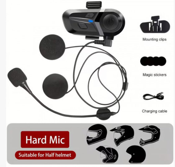 🏍️🎧 AURICULARES INALÁMBRICOS PARA CASCO DE MOTO JS-8 🎧🏍️
(50 UND X CAJA)