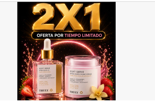 🍓 2X1 TRULY – CREMA + SERUM DE FRESA 🍓