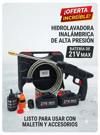 HIDROLABADORA 1 BATERÍA 21W (10 UND X CAJA