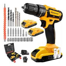 🔧 SET DE TALADRO + TALADRO DE IMPACTO 2 BATERÍAS MQ68 🔋